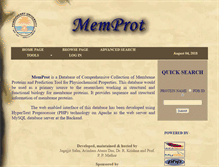 Tablet Screenshot of memprot.bicpu.edu.in
